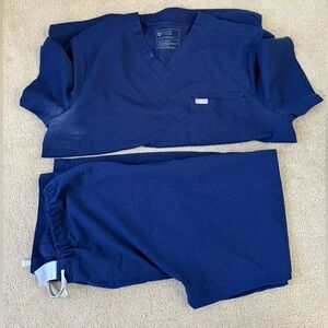 Figs Mens Navy Scrub Set